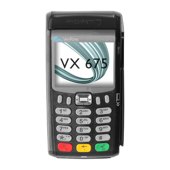adyen Verifone VX675 Manuals