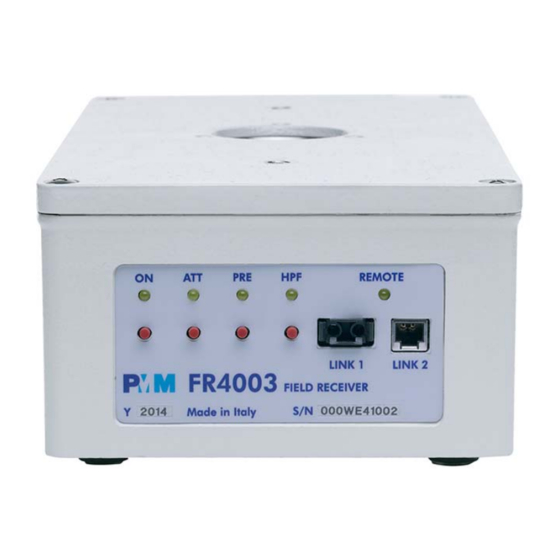 NARDA PMM FR4003 User Manual