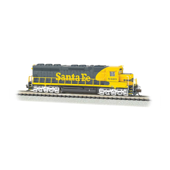 Bachmann Williams SD-45 DIESEL LOCOMOTIVE Instructions