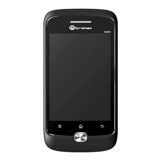 Micromax X660 Manuals