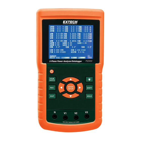Extech Instruments PQ3450 User Manual