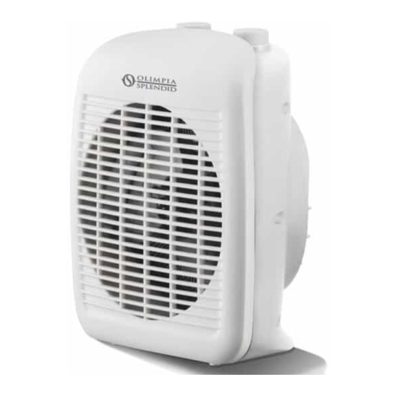 Olimpia splendid Caldo Relax Instructions For Installation, Use And Maintenance Manual