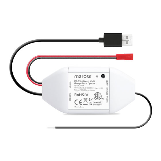 Meross MSG100 Voice Commands Manual