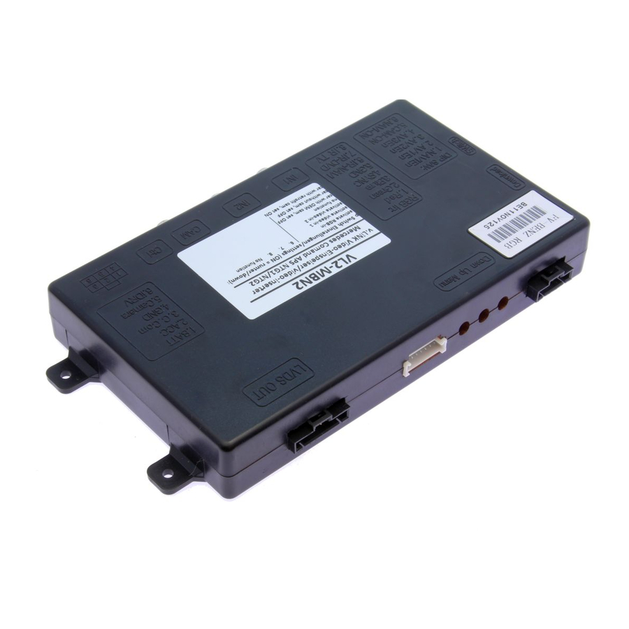Caraudio-Systems VL2-MBN2 Manual