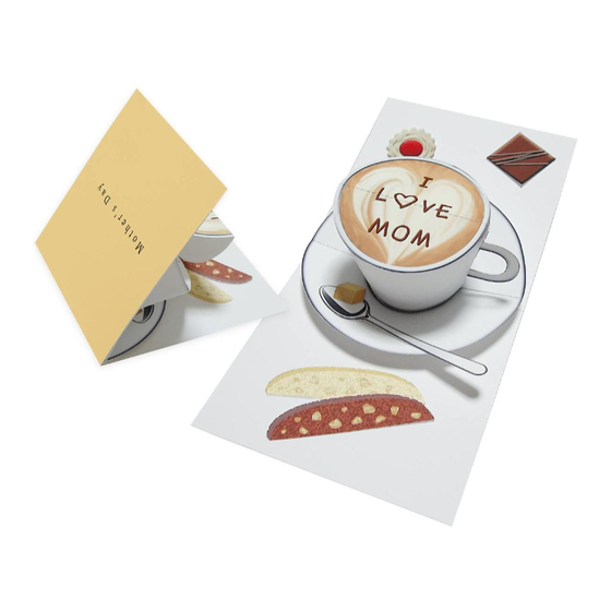 Canon PAPER CRAFT Pop-up Card Teacup Assembly Instructions