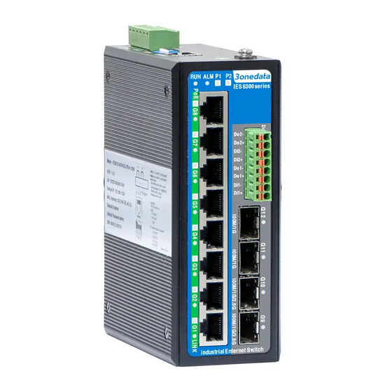 3onedata IES6300 Series Quick Installation Manual