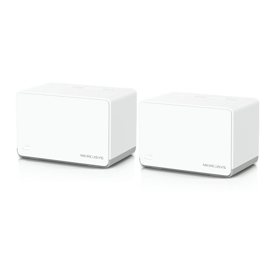 User Manuals: Mercusys Halo H70X Home Mesh WiFi