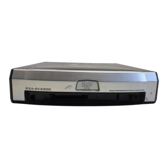 Kenwood KNA-DV2200 Instruction Manual