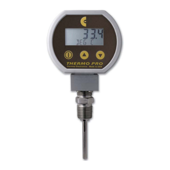 Mod-tronic Cecomp ThermoPro T16B Series Instructions