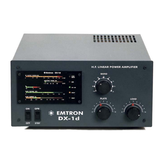 Emtron DX-1d Operating Manual