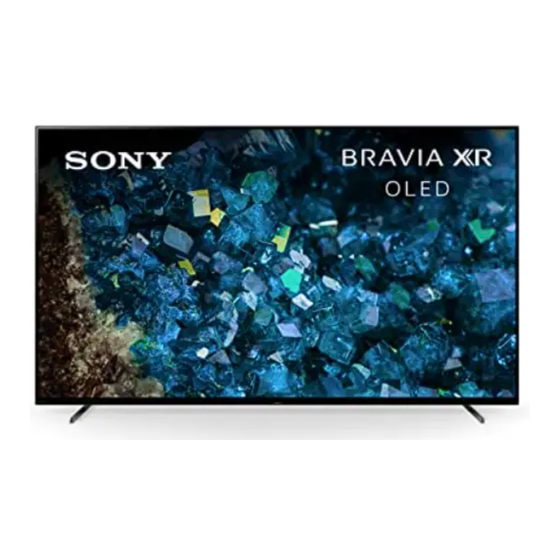 Sony BRAVIA XR-65A8xL Setup Manual