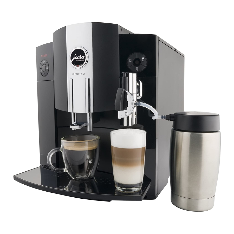 Jura IMPRESSA C9 Quick Reference Manual