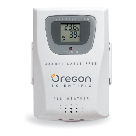 Oregon Scientific Wireless Outdoor Temperature and Humidity Sensor THGR 238 NF User Manual