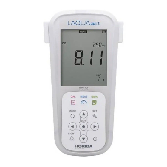 horiba LAQUAact-DO120 Instruction Manual