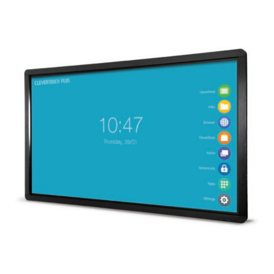 Clevertouch PLUS Basic Functions Manual