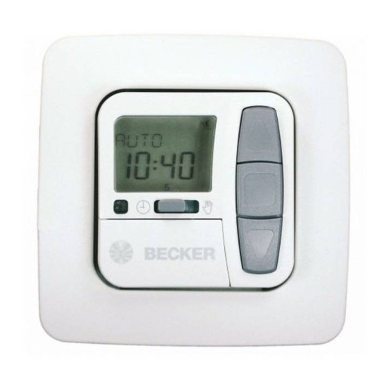 Becker Centronic TimeControl TC52 Operating Instructions Manual