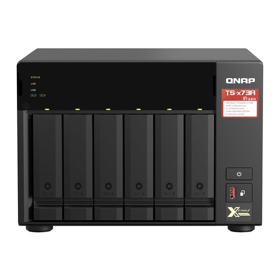 QNAP TS-673A-8G Network Attached Storage Manuals