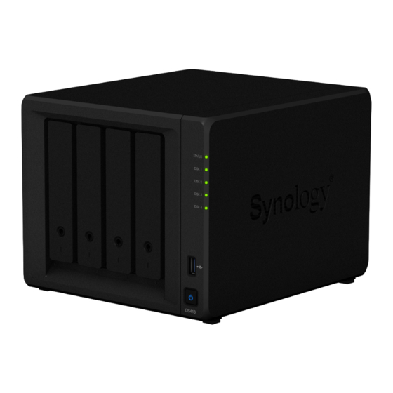 Synology DiskStation DS418 16TB-IW Hardware Installation Manual