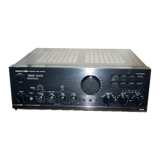 Onkyo A-8190 Instruction Manual
