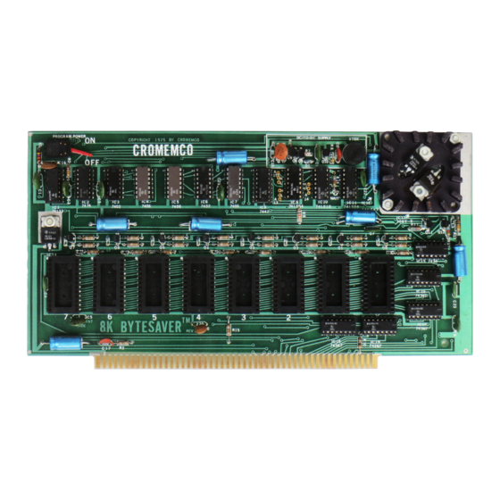 Cromemco BYTESAVER Assembly Manual