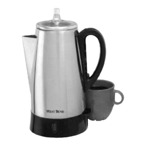 West Bend Coffeemaker Instruction Manual