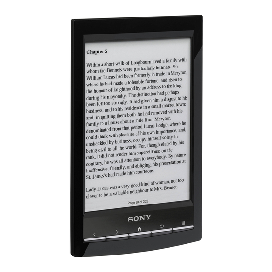 Sony Reader PRS-T1 Manuals
