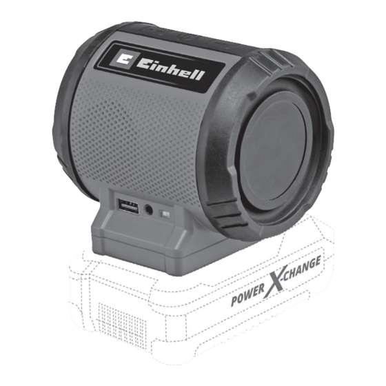 EINHELL TC-SR 18 Li BT Operating Instructions Manual