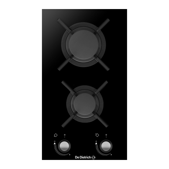 DeDietrich DPG3301B Manual For Installation And Use