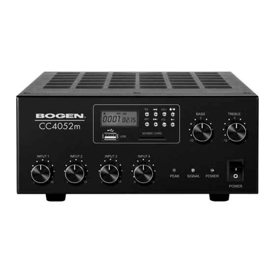 Bogen CC4052m Installation And Use Manual