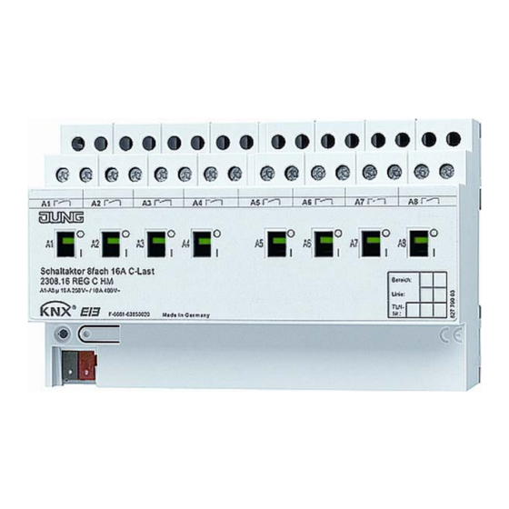 Jung KNX 230 .16 REGHM Series Operation Instructions Manual