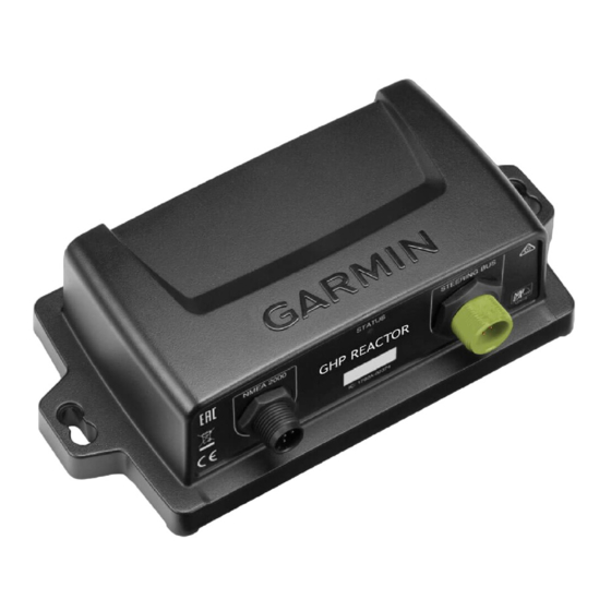 Garmin GHP Reactor Steer-by-Wire Volvo Quick Start Manual