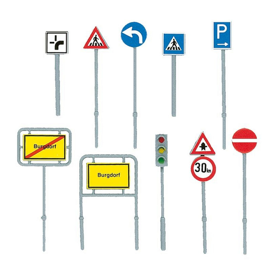 Faller Set of traffic signs Quick Start Manual