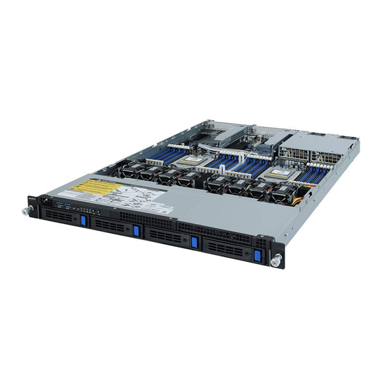 Gigabyte AMD EPYC 7002 Series Rack Server Manuals