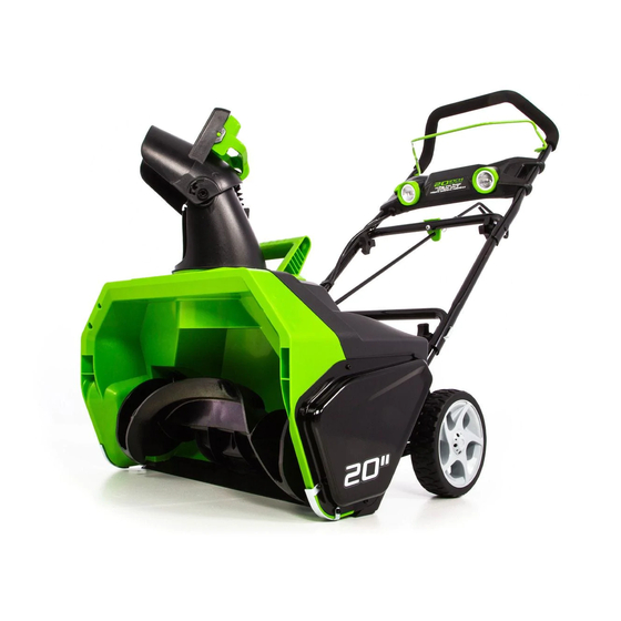 GreenWorks SNF401 Operator's Manual