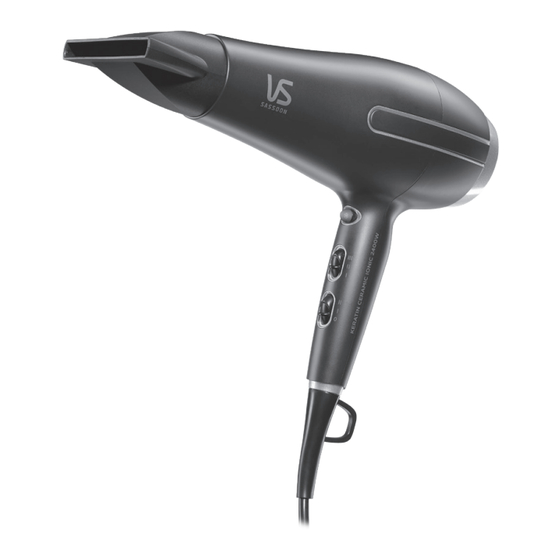VS Sassoon SHINE ENVY VSD769TA Instruction Booklet