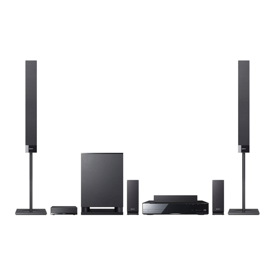 Sony BDV-HZ970W Operating Instructions Manual