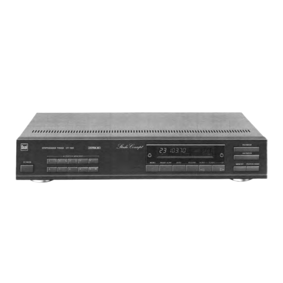 Dual CT 7065 Service Manual