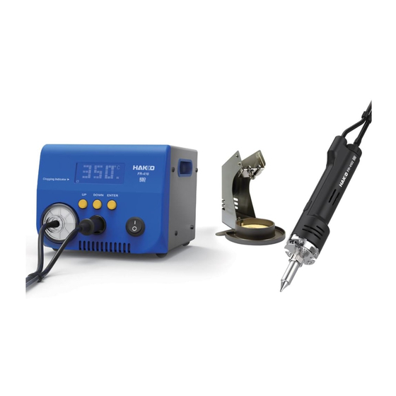 Hakko Electronics FR-410 Instruction Manual