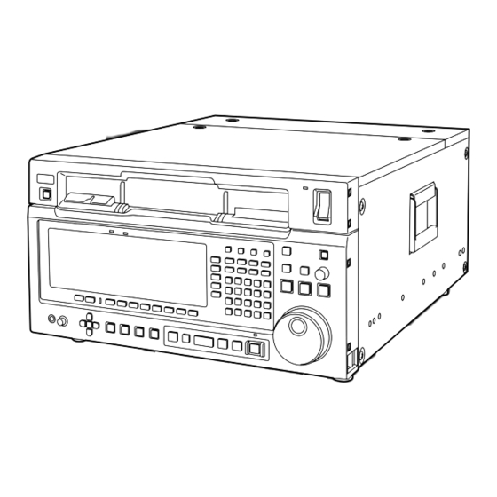 Panasonic AJ-HD2000 Operating Instructions Manual