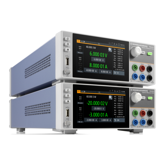 Rohde & Schwarz R&S NGU Series Getting Started