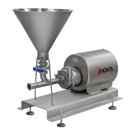 INOXPA MH Installation, Service And Maintenance Instructions