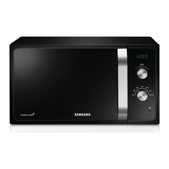 Samsung MG23F3C1E Series Owner's Instructions & Cooking Manual