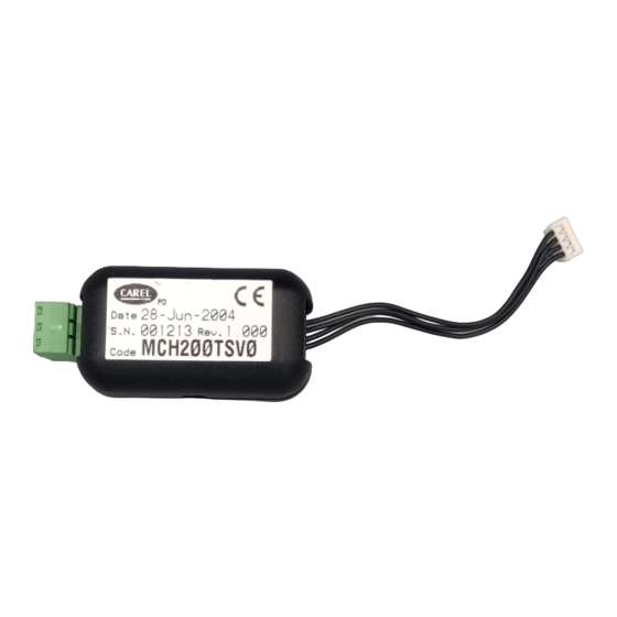 Carel MCH200TSV0 Assembly