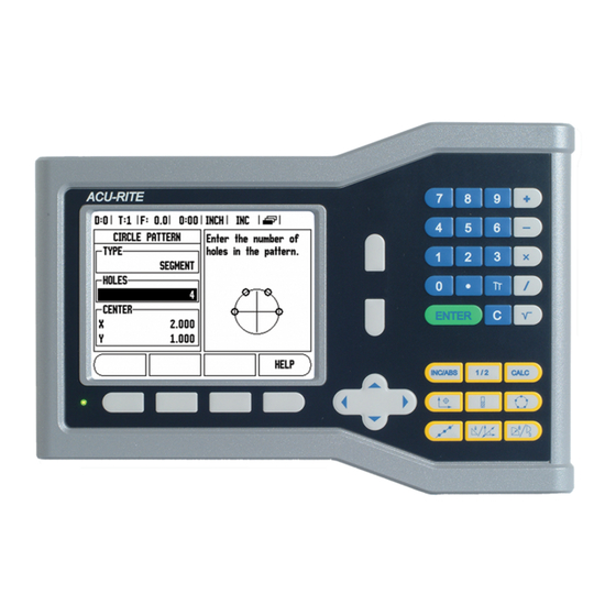 ACU-RITE VUE Reference Manual