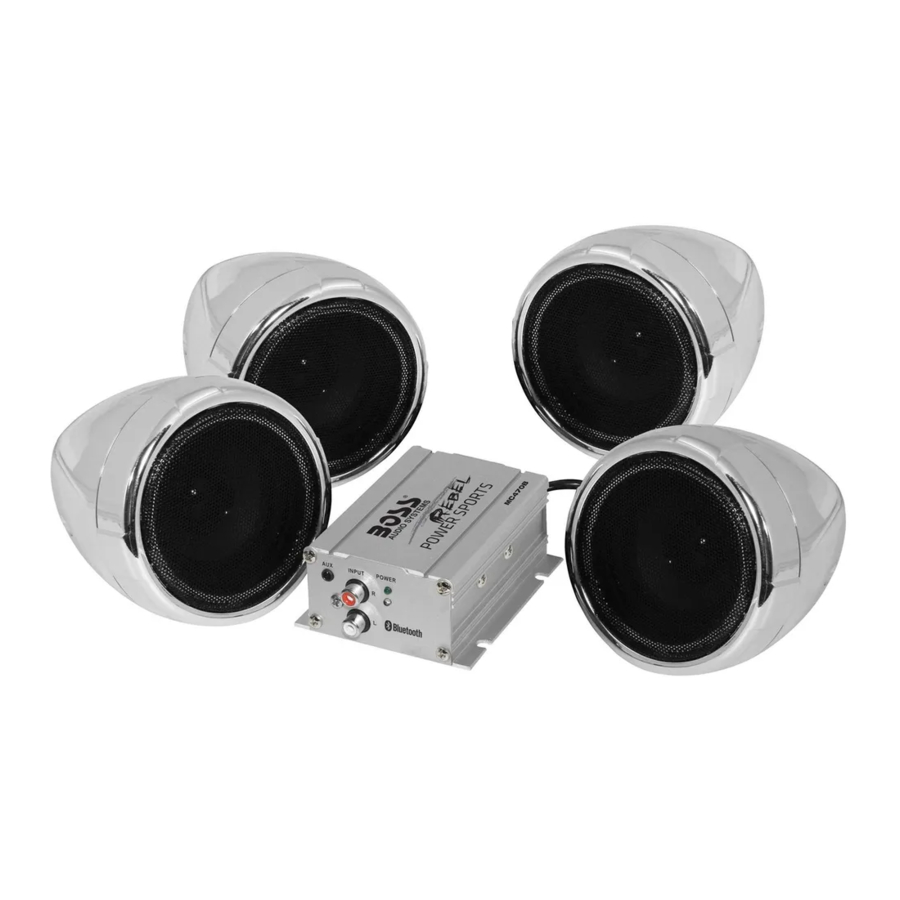 Boss Audio Systems MC470B - Amplifier Manual