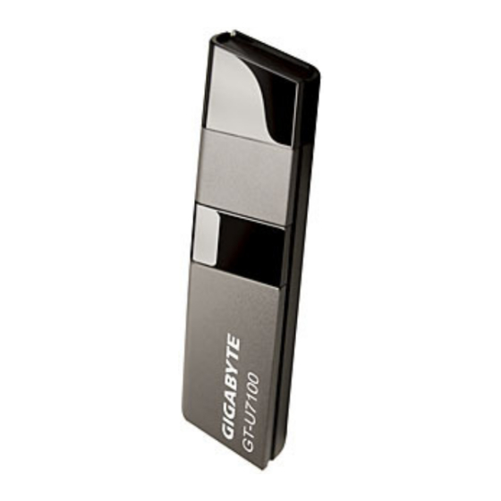 Gigabyte GT-U7100 User Manual
