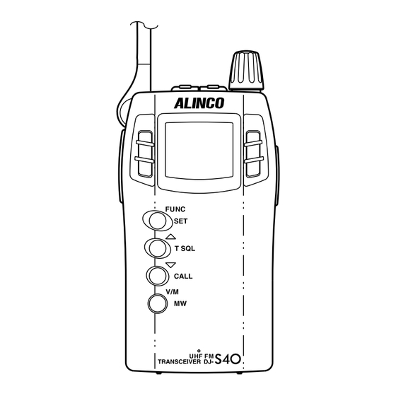 Alinco DJ-S40 Instruction Manual