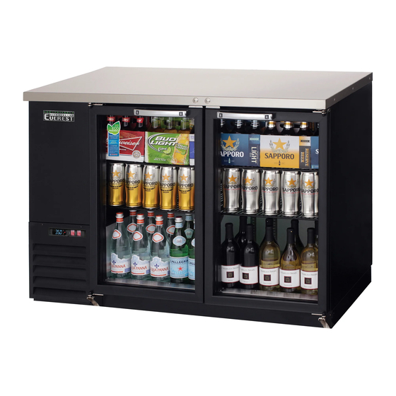 User Manuals: Everest EBB23 Back Bar Cooler