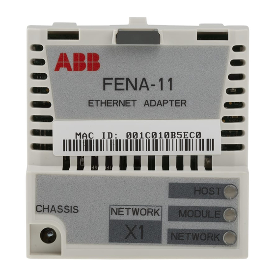 ABB FENA-01 Quick Installation And Start-Up Manual