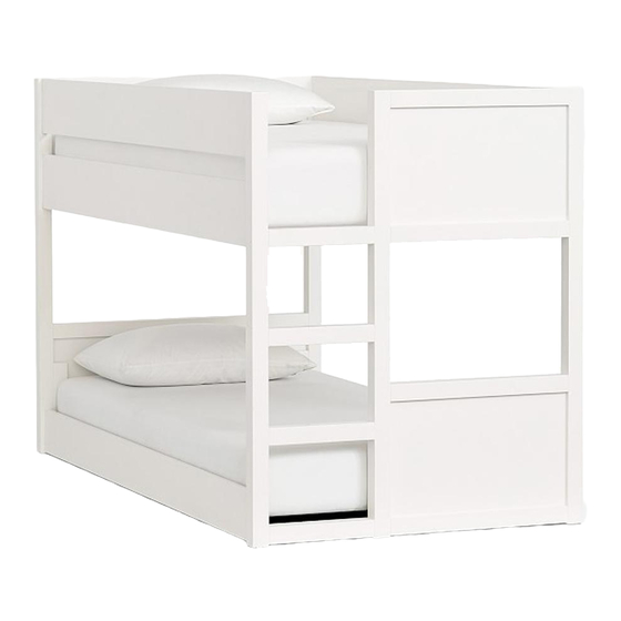 pottery barn kids LOW BUNK BED Assembly Manual